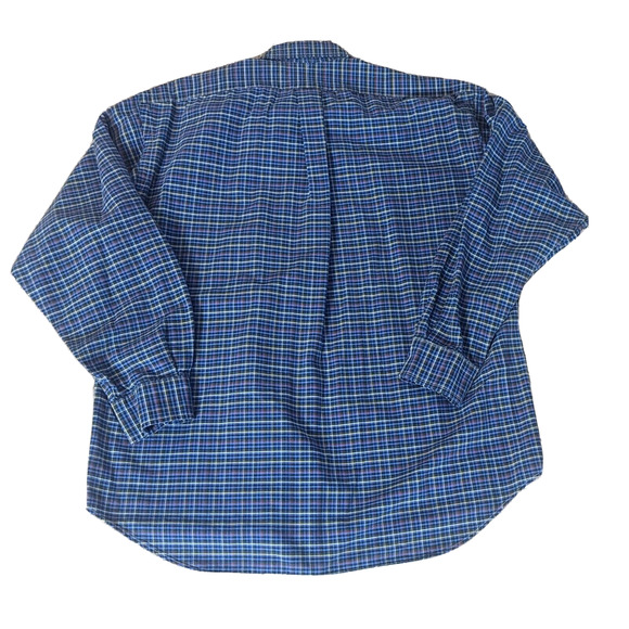 EUC Mens Vtg RALPH LAUREN Polo 'Big Shirt' Red Stripe Label 100% Cotton Shirt M - Picture 2 of 3